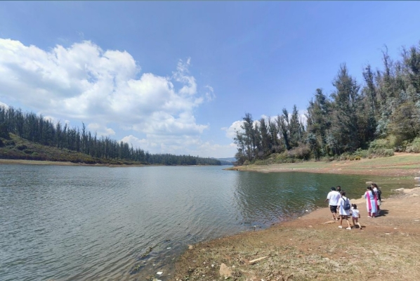 Lake view point at Pine forest